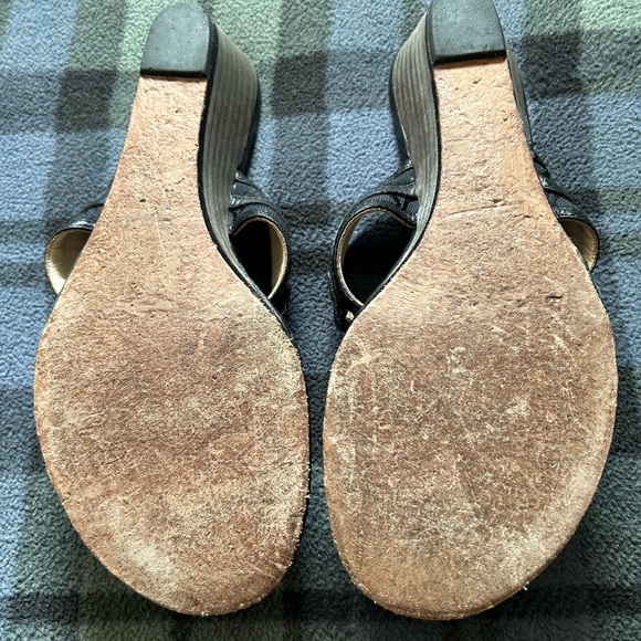 COACH Virginia Sandals LOGO CHAIN SIZE 7B - Picture 6 of 6